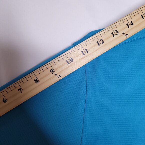 Under Armour Polo Shirt Mens XLT Teal Performance Loose HeatGear Tech - Picture 10 of 13